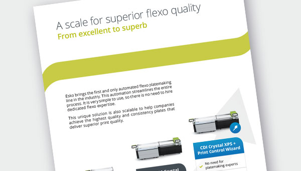 Brochure: "A scale for superior flexo quality"