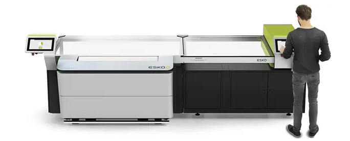 CDI Crystal XPSフレキソプレートイメージャーと露光ユニットを組み合わせ